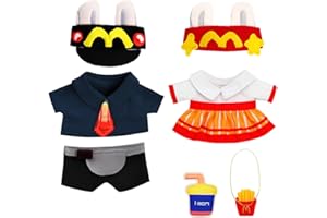 MDFULXG 2 Sätze Bekleidung für 17cm labubo Plüsch, Kuscheltier Kleidung Outfit nur Bekleidungs zubehör für 17cm Labub0 Plush Pullover Hoodie Bekleidung DIY Kinder Geschenke