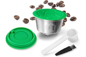 HAILASRE Dolce Gusto - Cialde riutilizzabili in acciaio inox, ricaricabili, compatibili con filtri per capsule riutilizzabili Dolce Gusto