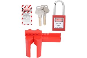 NAROOTE Kit de bloqueo de registro, kit de candado antideslizante Kit de candado industrial para válvulas de válvulas