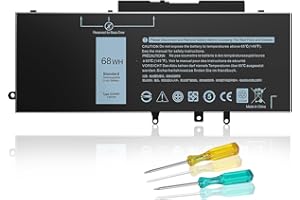 BND 68Wh GJKNX Laptop Battery for Precision 15 3520 3530 Series GD1JP DY9NT Dell Latitude 5580 5480 5YHR4 5280 5288 5488 5590 5591 5490 5491 5495 E5480 E5580 E5490 E5590 [68Wh 7.6V]