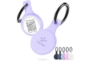 PawView Qr Code Hundemarke mit NFC aus Silikon - Wasserdichter Pet ID Tag mit Online-Profil, Gegen Verlust, Finder Scannt ohne App, Ideal für Halsband oder Geschirr, DE