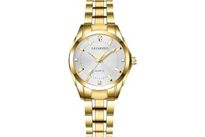 aswan watch Orologio Analogico al Quarzo Donna con Cinturino in Acciaio Inossidabile,Orologio da Donna Classico ed Elegante con Quadrante Decorato con Diamanti,Lancette Luminescenti,Cassa da 29.5MM