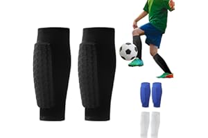 AUNGCSHE Protege Tibia Foot, XS/S/M/L/XL Protection Professionnelle du Mollet, Protection Solaire, Légers et Respirants, Fort et Léger Protege Tibia pour Jeux de Football, Jogging, Courir