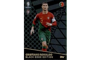 GENERIC Match Attax Euro 2024 Cristiano Ronaldo Black Edge Edition BE 7 Trading Card