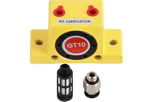 SPACNANA Wibrator z turbiną powietrzną, Wibrator Pneumatyczny GT8/10/13 Wibrator Turbo Stop Aluminium 130-11150N Oscylator Turbiny Powietrznej, Wibratory do Betonu Power (GT10)