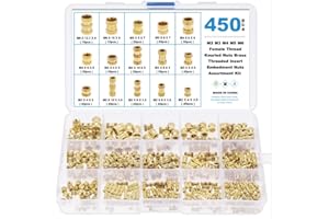 Faankiton 450 szt. M2 M3 M4 M5 M6 mosiężne nakrętki radełkowane, nakrętki radełkowane z gwintem żeńskim, mosiężne wtryskowe wkładka do części druk 3D plastik codzienna naprawa