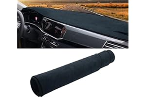 ELDVSUA Armaturenbrett Abdeckung Matte Für VW Für T-ROC Für TROC 2018 2019 2020 2021 2022 2023 Auto-Armaturenbrett-Abdeckung Sonnenschutzmatten Vermeiden Sie Lichtpad(B Black LHD)