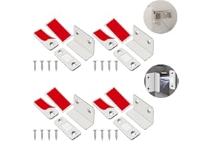 ZACUDA 4 PCS Iman Puerta Armario con Adhesivo Corredera Iman Armario en Forma L Cierre Magnetico Para Puerta Pestillo Magnético para Puerta Imán Cierre Para Cocina para cajón gabinete Mueble Cocina