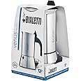 Bialetti Venus Caffettiera in Acciaio Inox, Adatta all'Induzione, Inossidabile, Argento, 4 Tazze