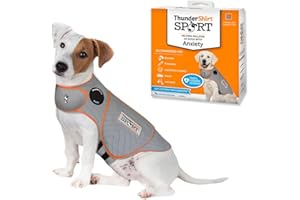 Thundershirt Hundebekleidung Thundershirt Hunde-Angstjacke, Platin, Größe S