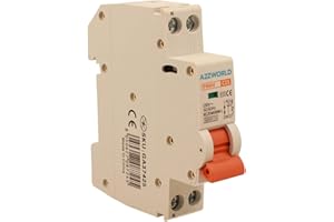 ZOREI Interruptor térmico automático, 1P+N, 220 V, Stotz, 1 módulo DIN, disponible 6 A, 10 A, 16 A, 20 A, 25 A, 32 A (1P+N 25 A)