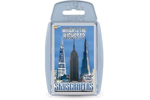 Top Trumps Skyscrapers Classics Card Game, impara fatti sul Burj Khalifa, The Shard e l'Empire State Building in questo gioco educativo imballato, regalo e giocattolo per ragazzi e ragazze dai 6 anni