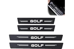 MEIFIYU Battitacco protettivo per golf, 4 pezzi, per auto, in fibra di carbonio, protezione per golf, protezione per golf, protezione in fibra di carbonio, protezione per davanzale auto