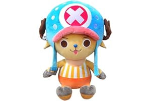 IFHDO One Piece Poupée en Peluche Chopper Peluche Jouet Poupée en Peluche de Dessin Animé pour Enfants Dessin Animé Coussin Mignon Décoration d'Intérieur Cadeau pour Garçons Et Filles 35cm