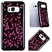 Produktbild CE-Link Samsung Galaxy S8 Hülle Glitzer Weiche Silikon Handyhülle Schwarz Schutzhülle Ultra Dünn Slim Glitter Backcover mit Bling Bling Sterne Muster Silicone TPU Bumper Clear Handy Tasche Schale Etui Weich Handytasche Soft Flexible für Galaxy S8 (5,8 Zoll) Case Cover - Rot