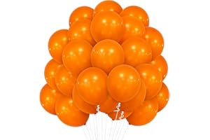 HUMEW Bealif Orange Balloons, 30 Pcs 12 Inch Matte Latex Pack for Birthday Party, Wedding, Baby Shower, Halloween, Carnival Events Decorations