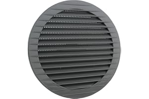 MKK Kratka wentylacyjna, okrągła, ochrona przed owadami, szara, Ø 160 mm