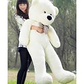 Sevgiliye &Ouml;zel HEDİYE- 160 cm Papyonlu DEV Boy Peluş Ayı -% 100 YERLİ Beyaz