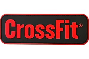 CrossFit Patch 3D PVC för Ryggsäck, Gym eller Resa (Röd och
