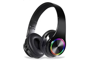 ORCOW Bluetooth Headphones Over Ear,Bluetooth Headset Wireless Earphones Foldable Headphones with Microphone Lightweight Headset with Built-in HD Mic, HiFi Stereo Sound for Office, PC, Phone, Travel Work