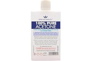 E-BEAUTY Acetone 100% Pure Nail Polish Remover for UV/LED, Gel Soak Off, Removes All Types of Nail Polish, By Eternal Beauty (100ml)