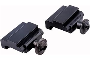 MyHaing 2 st/par Jakt visir fäste P/W stil skenstyrning till Dovetail Adapter Base Jakt 20 mm järnväg till 11 mm