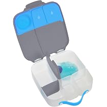 B.box Boîte à Déjeuner Enfant 2L - Compartiments Étanchés, Poche Gel Réfrigérant, Séparateur Amovible - Idéale École