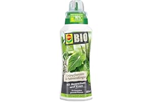 COMPO BIO Grünpflanzendünger und Palmendünger, 100% natürliche Inhaltsstoffe, Flüssig-Dünger, 500 ml