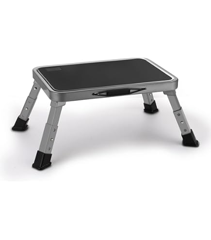 Bambus Tritthocker HOMLA Passo Bambus-Tritthocker Natur 42,7x40x49,6 Cm -  Stabiler Klapp-Hocker Mit Tragegriff