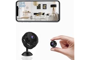 PVZLEXN Mini Camera Espion sans Fil WiFi 1080P Extérieur Invisible Micro Petite Discrete Miniature a Distance Interieur Maison de Surveillance Spy Cam Grande Autonomie avec Enregistrement