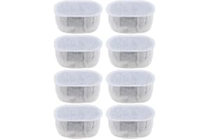 YINETTECH 8 Piezas Filtros de Fuente para Mascotas Compatible con Wopet 2L/67oz Fuente Automática para Gatos Dispensador de Agua para Mascotas Filtros Accesorios para Fuente de Beber 6,3x3,7x3,5cm