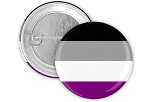 MERCHBAENDCHEN SHOP 3x Asexuell Flagge Button 25mm Pride CSD Lgbt Badge