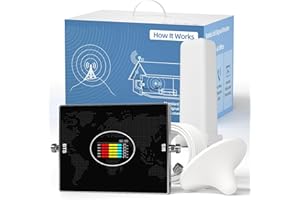 CONFIXPAND Amplificateur Reseau Mobile 5G 4G LTE GSM sur la Bande 20 8 3 1 7 pour Bouygues, Free, Orange, SFR Tous Opérateurs, Amplificateur de Signal Cellulaire ALC avec Antenne Omnidirectionnelle