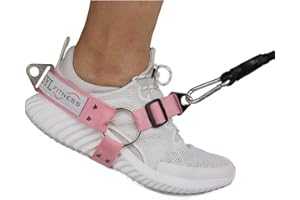 SYL FITNESS Fußschlaufen für Kabel-Maschinen und Widerstand Band - Booty Builder Ankle Straps für Glute Übungen gesäß training - Home und Gym Beinwiderstand Booty Building (Rosa, Damen 1 Paar)