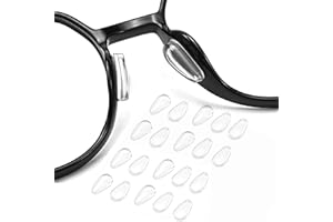 OPUGIT Eyeglass Nose Pads, Adhesive Anti Slip Eyeglasses Nose Grips with Airbag,3.2mm Thickness for Eyeglasses Sunglasses Reading Glasses,10 Pairs,White