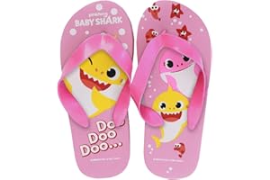 Characters Cartoons Baby Shark Pinkfong - Bambina Bambino - Infradito Flip Flop Ciabatte Mare Piscina - Primavera Estate - Prodotto Originale