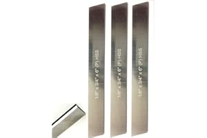 AD INTERNATIONAL Juego de 3 cuchillas HSS 1/8" x 3/4" (ancho) x 6" (largo) para Lathe Parting Cut Off & Herramientas Soportes rígidos & tierra