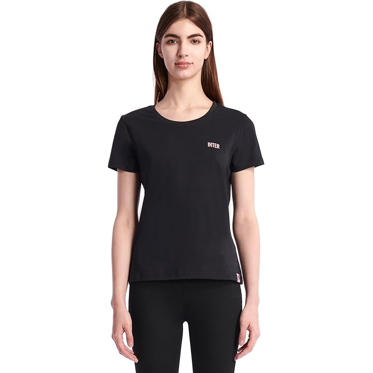 Inter Damen Kapuzenpullover, Sweatshirt Mit Kapuze, Unisex, Für Erwachsene, Offizielles Produkt, Exklusive Kollektion Back To Stadium, 100% Baumwolle, Geeignet Für Alle Nerazzurri-Fans, Schwarz, S
