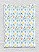 Produktbild ABAKUHAUS Nautisch Wandteppich, Marine Themed Seestern, Wohnzimmer Schlafzimmer Heim Seidiges Satin Wandteppich, 150 x 200 cm, Gelb und Blau