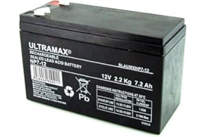 ULTRA MAX Enduring 6-FM-7 6-FM-7.5 12V 7Ah Sealed Lead Acid Replacement ULTRAMAX Battery