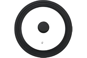 Kaiserhoff BERGNER Couvercle en Verre Universel pour Les casseroles, Les casseroles et Les casseroles - Taille Universelle de 16/18 / 20 cm - Bouton de Silicone - adapté au Lave-Vaisselle