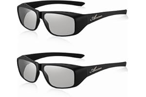 AoHeng Cinema 3D Glasses for RealD 3D Movies,Large Frame,Clearer,Brighter(2 Pack)