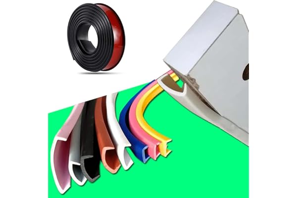 Cinta para Bordes de Muebles, Banda en U para Bordes de Muebles, Autoadhesiva de Bordes de Muebles, Bordes de Muebles,Cinta autoadhesiva de TPE ?para Esquinas y Bordes (3m×9mm,Negro)