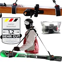 2 Pièces Bandoulière de Ski Porte-Épaules Réglable Strap Lash avec 2 Pièces Bandoulière de Ski Porte-Épaules Réglable Strap Lash avec