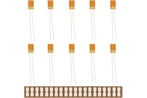 Youmile 10PCS BE120-5AA 120ohm Estensimetro ad alta precisione per resistenza alla pressione Strain gauge per sensore di pressione, cella di carico con terminale per estensimetro da 20PCS