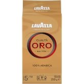 Lavazza, Qualit&agrave; Oro, Natural Ground Coffee, 250 g | Fruit and Flower Notes, 100% Arabica, Intensity 5/10, Medium Roast, for
