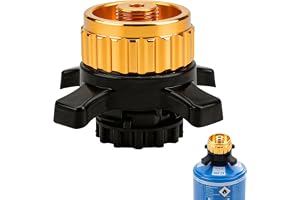 Feirdhoo Gaspatronadapter kompatibel med Campingaz Easy Clic till EN417 | Snabbförslutning gaspatronadapter för camping, tillverkad av mässing och metallegeringar för permanent användning