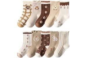 FedMois Calcetines Algodón Invierno de Niño y Niña Pack de 10