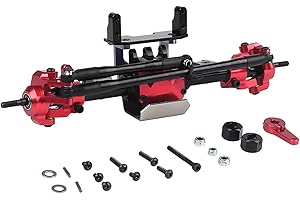 INJORA RC Essieux Essieu Avant RC Front Axle pour 1:10 RC Crawler Axial SCX10 II 90046 90047