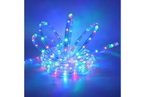 Wisada 4M RGB Outdoor LED Light Strip, 36 LEDs/m LED Rope Light, 220V Indoor Fluorescent Tube, IP65 Waterproof Flexible 360° Glowing LED Rainbow Tube Styling Light